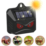 Solar Ultrasonic Animal Repeller – LED Flash, Weatherproof & 2-Pack Garden Set