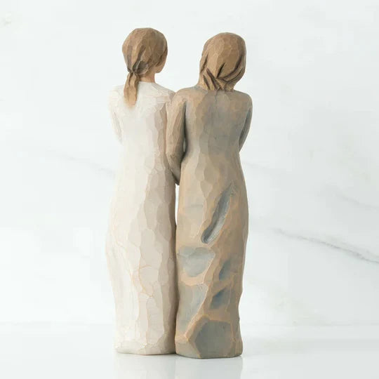 Handcrafted Resin Sister Figurine - Perfect Gift for Siblings and Home Decor