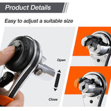 Adjustable Ratchet Wrench – 6-22mm, 60-Tooth Chrome-Vanadium Steel & Reversible
