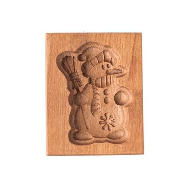 Hand-Carved Wooden Cookie Mold – Non-Stick, 20 Designs & 6–14cm