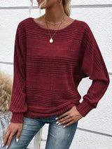 Enhanced Product Title: Sabine™ - Cozy Batwing Sleeve Sweater for Ultimate Comfort and Style

This optimized title includes keywords that potential customers might search for, while maintaining the essence of the original product.
