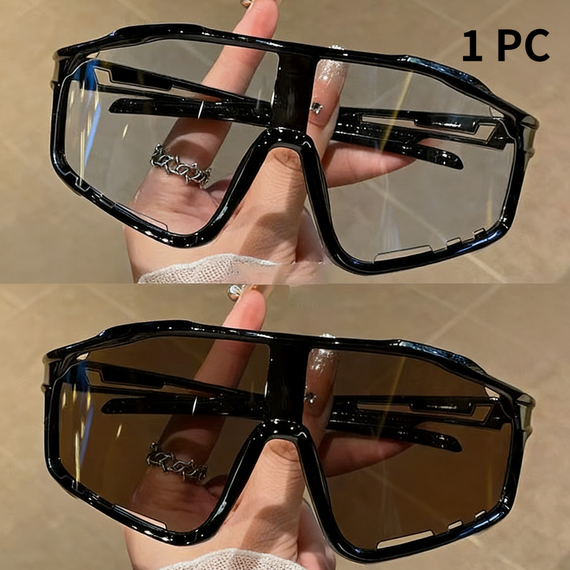 Unisex Sport Sunglasses – Photochromic Lenses, Rimless Design & Polycarbonate Frame