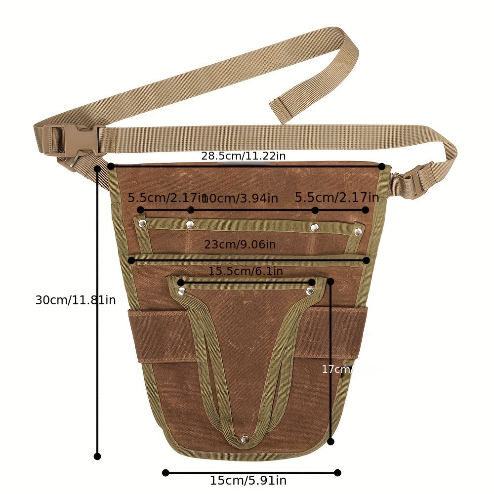 Garden Tool Belt – Canvas, Multiple Pockets & Adjustable Waist Strap