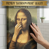 Optimized Product Title: "Humorvolles Renaissance Damen Leinwandbild für Badezimmer – Witzige Wandkunst für stilvolle Badezimmerdekoration" 

This title includes relevant keywords while enhancing clarity and appeal for potential buyers.