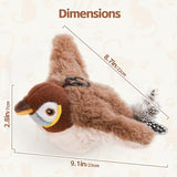 Interactive Cat Bird Toy – Motion Sensor, Chirping & Flapping, USB Rechargeable & Catnip