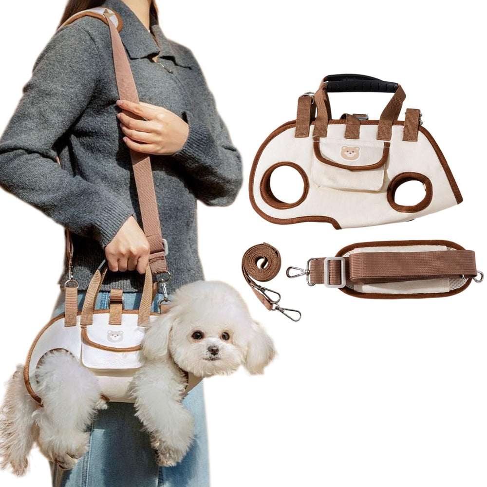 Dog Carrier Sling – Adjustable Shoulder Strap, Breathable Mesh & Fits Dogs up to 9kg