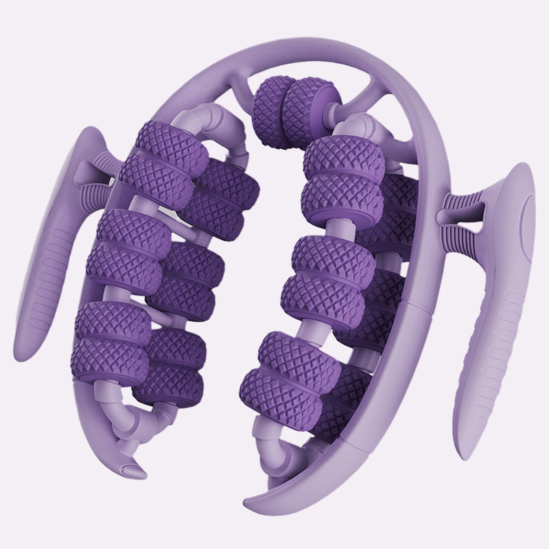 Enhanced Product Title: Ergonomic Leg Massage Roller with Stimulating Nodules for Deep Tissue Relief and Relaxation