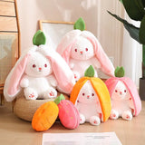 Enhanced Product Title: "Kuschelhase mit Geheimfach – Wählen Sie zwischen Karotten- oder Erdbeerdesign – Perfektes Kuscheltier für Kinder" 

This title includes relevant keywords, highlights the unique features, and emphasizes the target audience, making