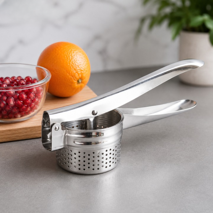 Stainless Steel Potato Masher – 304 Food-Grade, Ergonomic Grip & Dishwasher-Safe