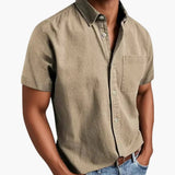 Men's Short-Sleeve Shirt – Chest Pocket, Lightweight & Breathable