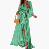 Women's Floral Maxi Dress – Colorful Print, Lightweight & Sleeveless