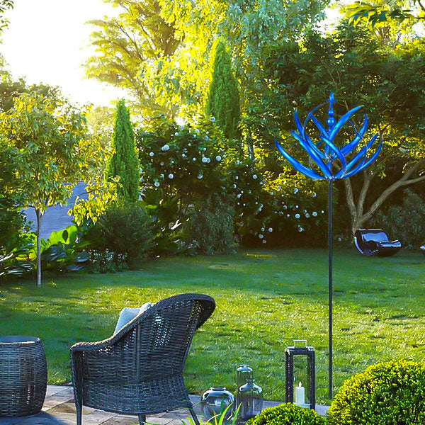 Metal Garden Wind Spinner – Weatherproof, Low-Friction Bearing & 90cm Tall