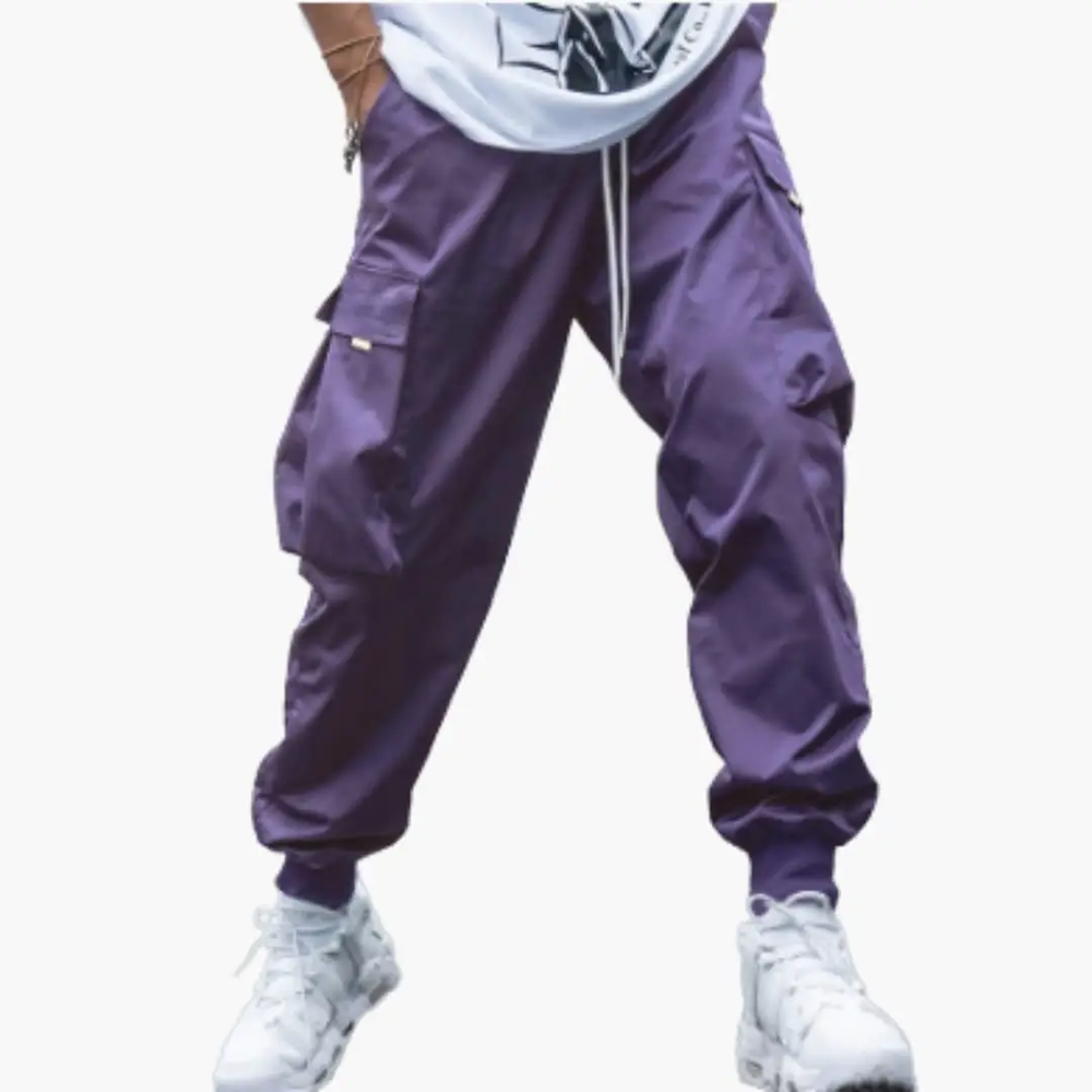 Men's Cargo Jogger Pants – Drawstring Waist & Elastic Cuffs