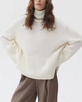 Enhanced Product Title: "Emma Women's Cozy Turtleneck Sweater - Stylish & Comfortable Roll Neck Pullover for Fall/Winter Fashion" 

This title includes relevant keywords and phrases that can help improve visibility and attract potential buyers on Google S