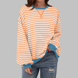 Optimized Product Title: LUKA™ Striped Long Sleeve Casual Sweatshirt with Round Neck - Stylish & Comfortable Everyday Wear

This title includes relevant keywords while enhancing clarity and appeal for potential customers.