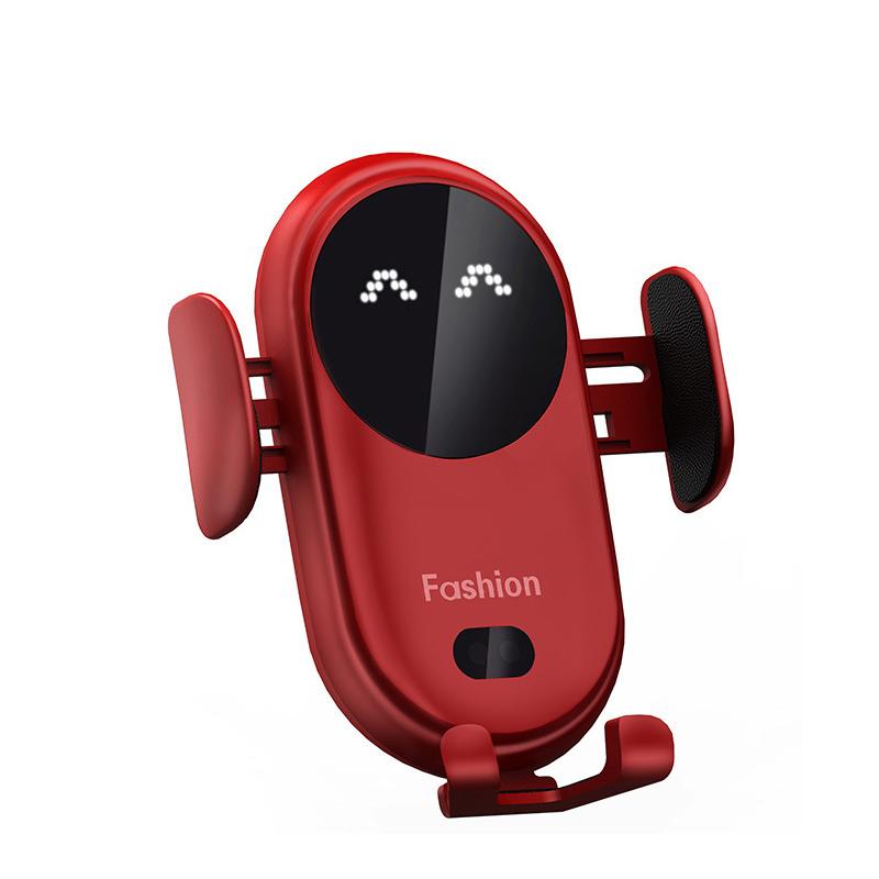 15W Wireless Car Charger Mount – Auto-Clamp, Qi Fast Charging & 360° Rotation