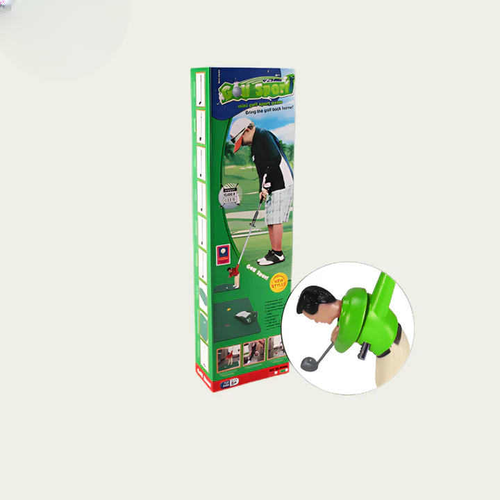 Indoor Mini Golf Set – 6 Interchangeable Clubs, Adjustable Course & Obstacles, Kids & Adults