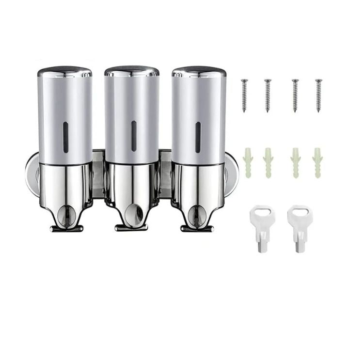 Wall-Mounted Soap Dispenser – 500ml Capacity, Pump Mechanism & Stainless Steel