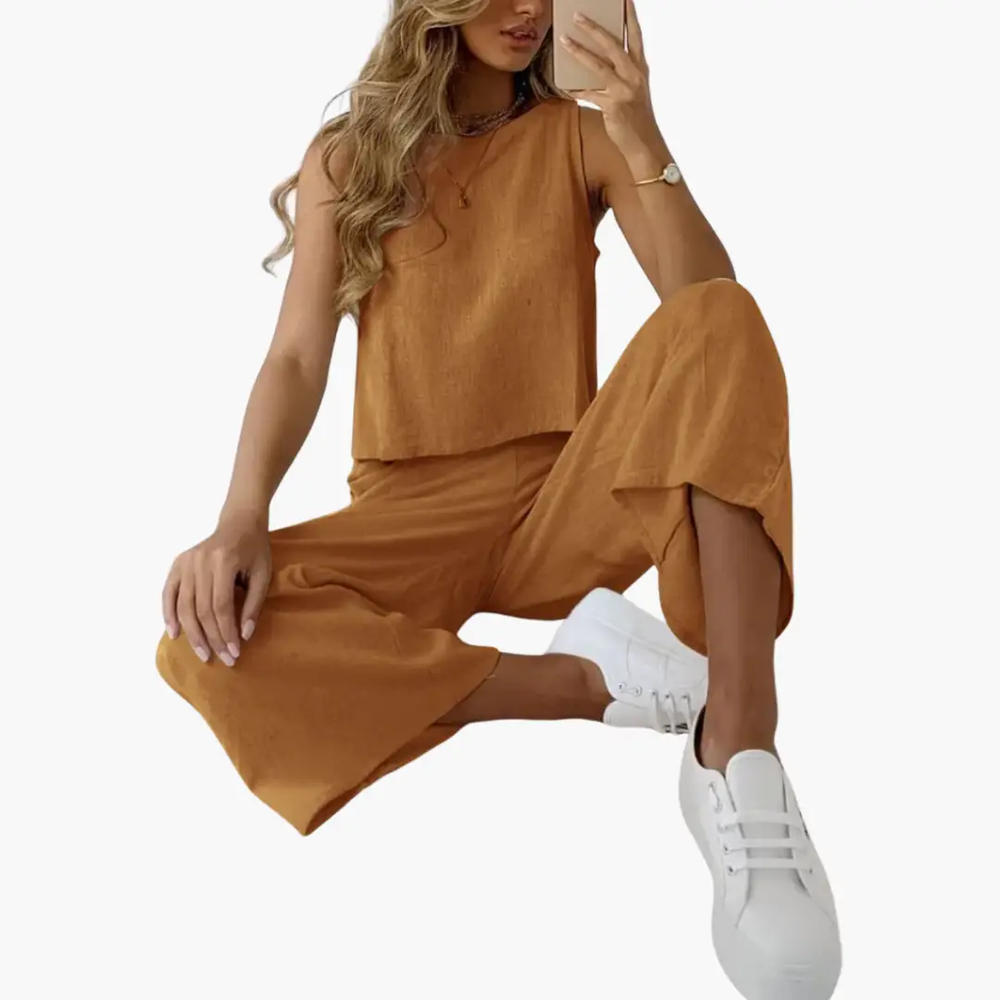 Women's Two-Piece Set – Comfortable Fit & Summer Casual Style