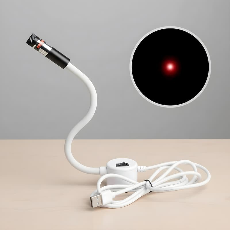 Magnetic Laser Sewing Guide – USB Powered, Flexible Silicone Arm & 3 Light Modes