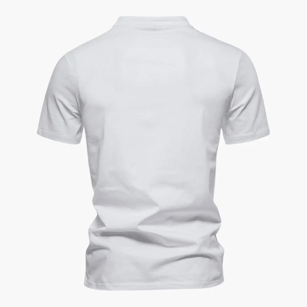 Men's V-Neck T-Shirt – Breathable Cotton, Everyday Fit & Versatile Style