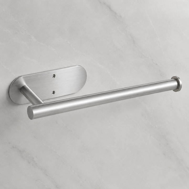 Stainless Steel Paper Towel Holder – Under-Cabinet Wall Mount, 2-Pack & 3 Colors