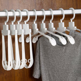 Foldable Clothes Hangers – Anti-Stretch Button System, 9 kg Load & 10-Pack