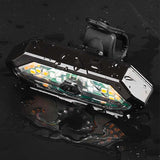 Bike Tail Light with Remote – Turn Signals, 120dB Horn, Waterproof & 900mAh USB Rechargeable