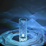 Crystal LED Touch Lamp – 16 Colors, USB-C Rechargeable & Remote Control