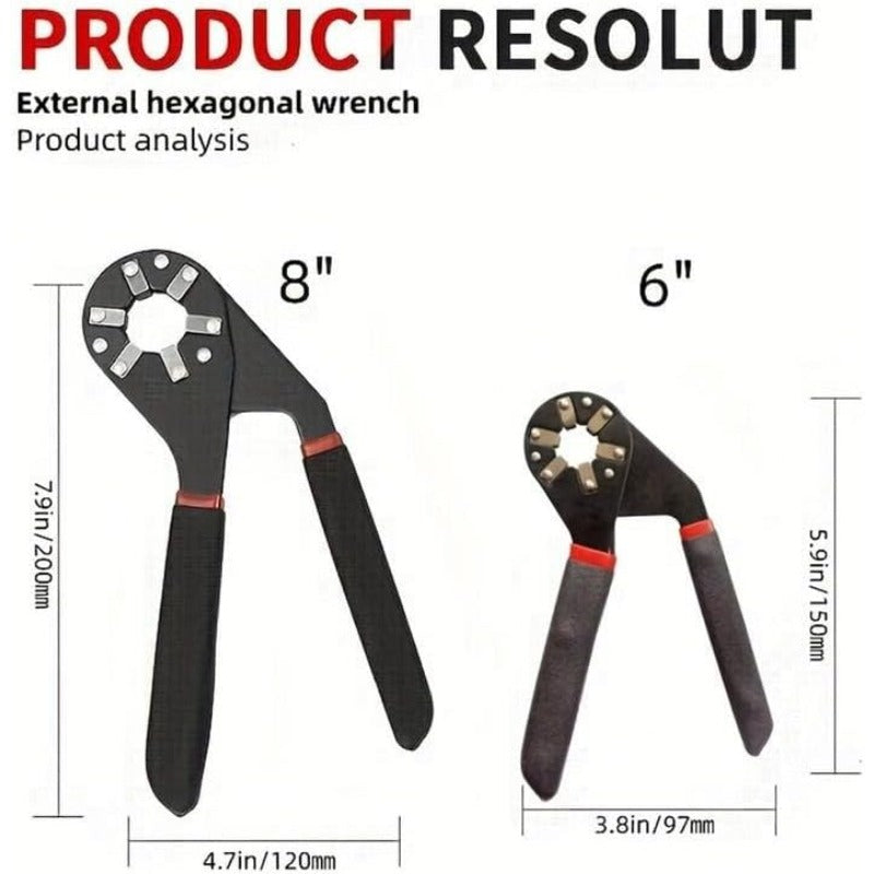 Universal Wrench – 6-Point Grip, 7–14mm Adjustable & Hardened Steel