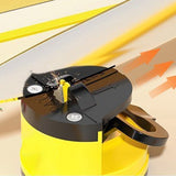 Manual Knife Sharpener – Tungsten Steel Blades, Suction Cup Base & Compact 6.3×6.1cm