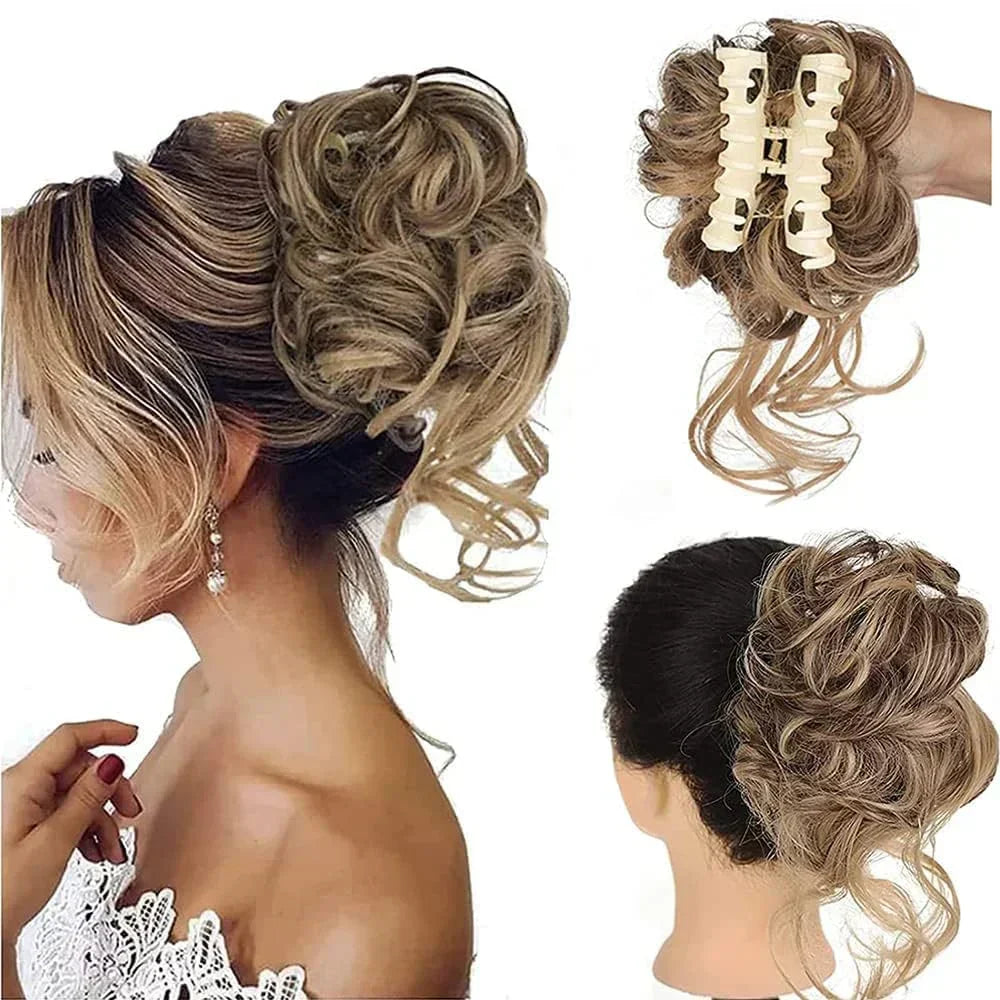 Kalsten | Curly Hair Bun – Clip-in Hair Piece with Volume and Natural Look