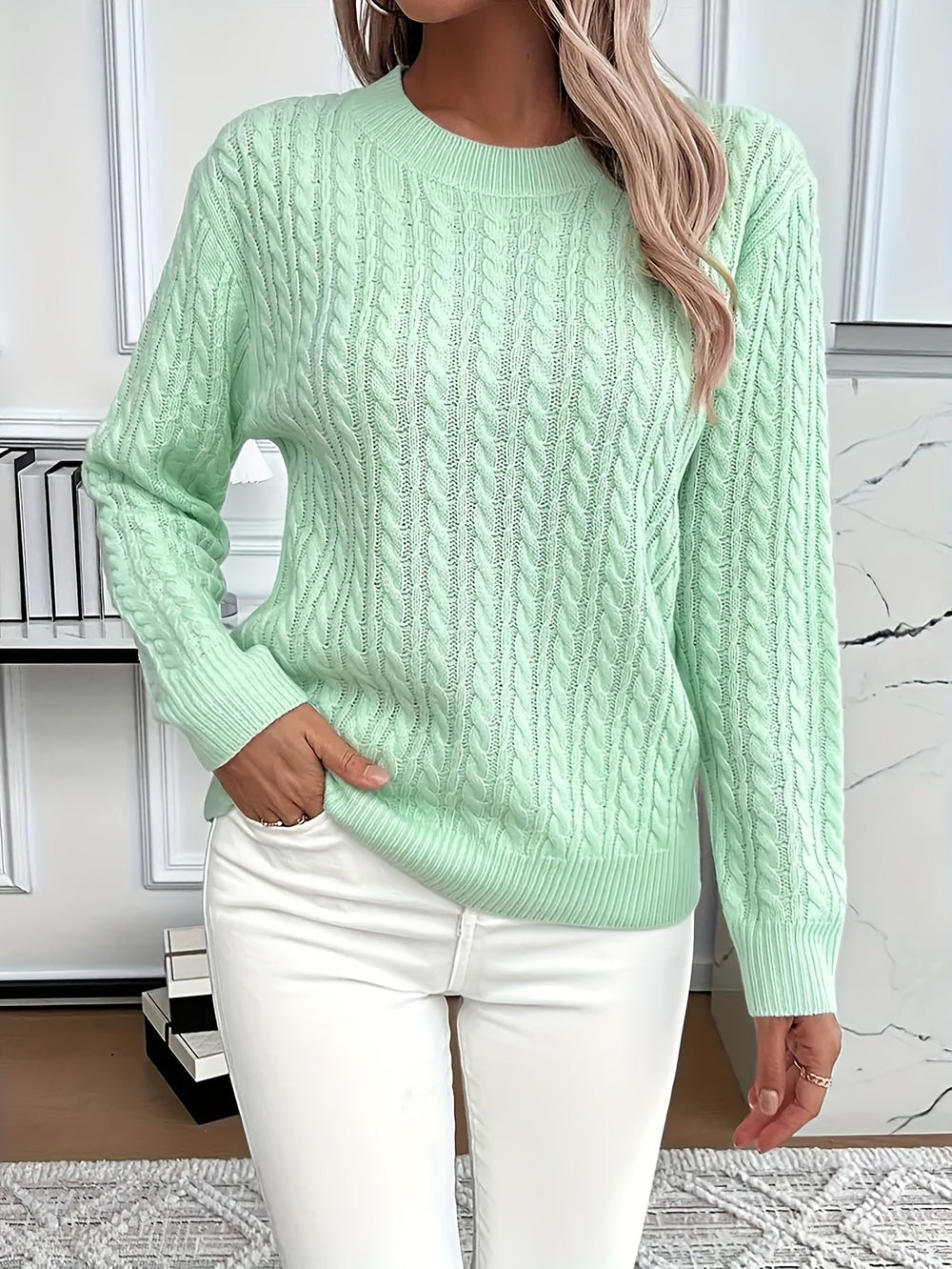Nadia™ - Lässiger Damen Strickpullover für Freizeit & Alltag – Bequem, Stylisch und Vielseitig