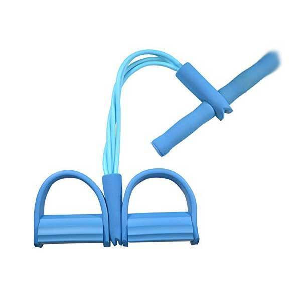 Full-Body Sit-Up Resistance Trainer – Foot Pedals, Elastic Bands & 4/6 Strand Levels