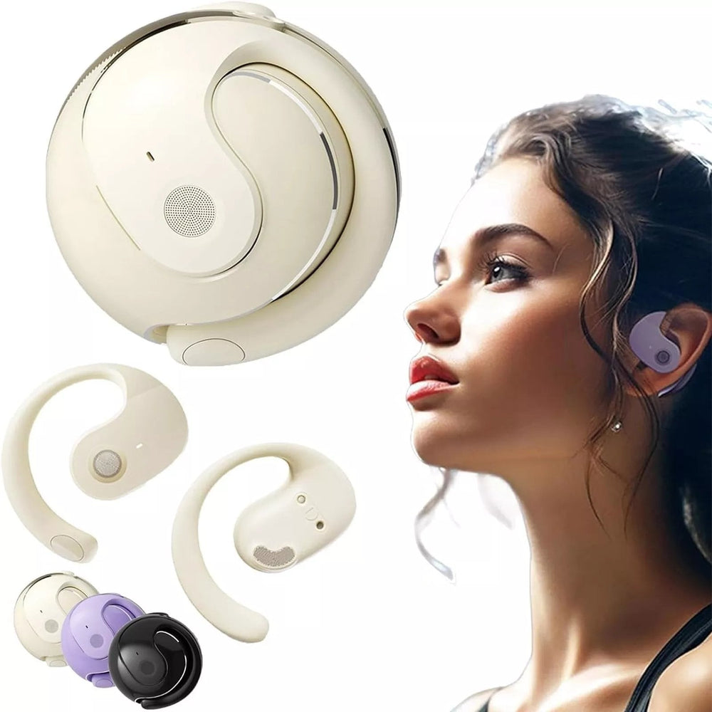 Wireless Bluetooth Earbuds – Ear Hooks, IPX7 Waterproof & 36-Hour Playtime