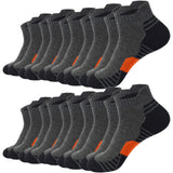 Men's Sneaker Socks 8-Pair Set – Breathable Cotton, Cushioned Heel & Low-Cut
