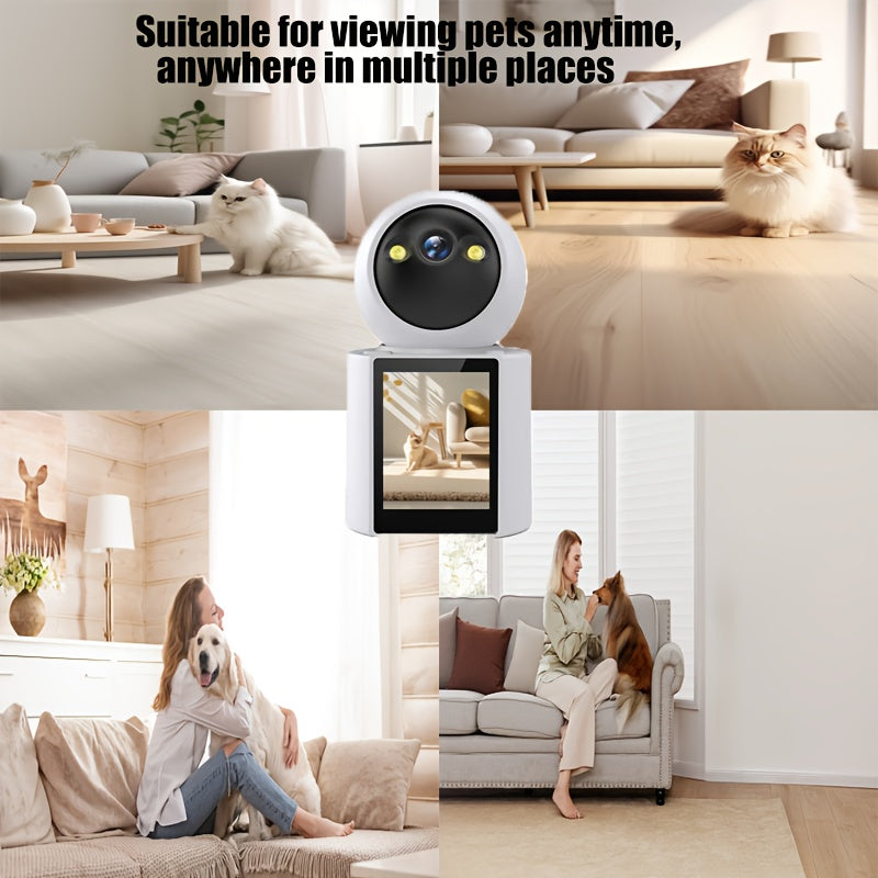 Pet Camera with Display – Two-Way Audio, Night Vision & Wi-Fi App