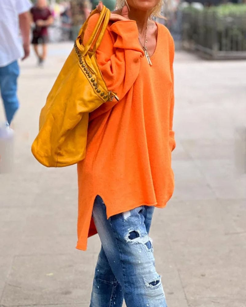 Oversized Women's Sweater - Alina Autumn Magic