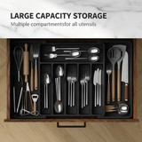 Optimized Product Title: **Verstellbarer Besteck-Schubladenorganizer – Ausziehbar 33–57 cm für optimale Küchenorganisation** 

This title includes relevant keywords and emphasizes the product's features for better visibility in Google Shopping.