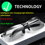 Polarized Photochromic Sunglasses – Unisex, Adaptive Lenses & UV Wrap Frame