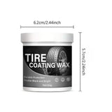 Tire Shine Wax – 100g, Long-Lasting UV Protection & Deep Black Gloss