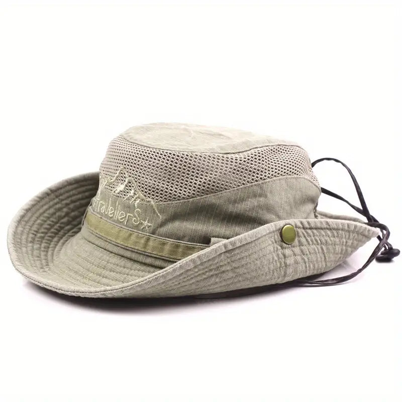 Outdoor Sun Hat – Unisex, Wide Brim, Adjustable Straps & Foldable