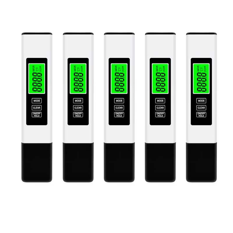4-in-1 Water Quality Tester – TDS, EC & PPM Meter with Titanium Probe