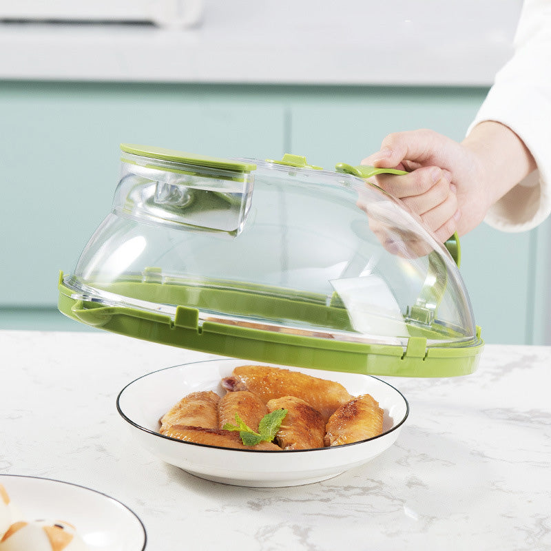 Microwave Cover with Steam Reservoir – Polycarbonate, 360° Venting & Insulated Handle