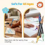 Shimmer Glitter Marker Set – Dual-Tip, Water-Based Acrylic Ink & Non-Toxic