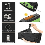 Emergency Radio – Solar, Hand Crank & USB, Power Bank with AM/FM & LED