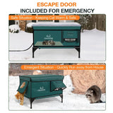 Heated Outdoor Cat House – Waterproof, Insulated & Raised Platform