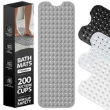 Non-Slip Bathtub Mat – PVC, 200 Suction Cups, Drainage Holes & 100×40cm