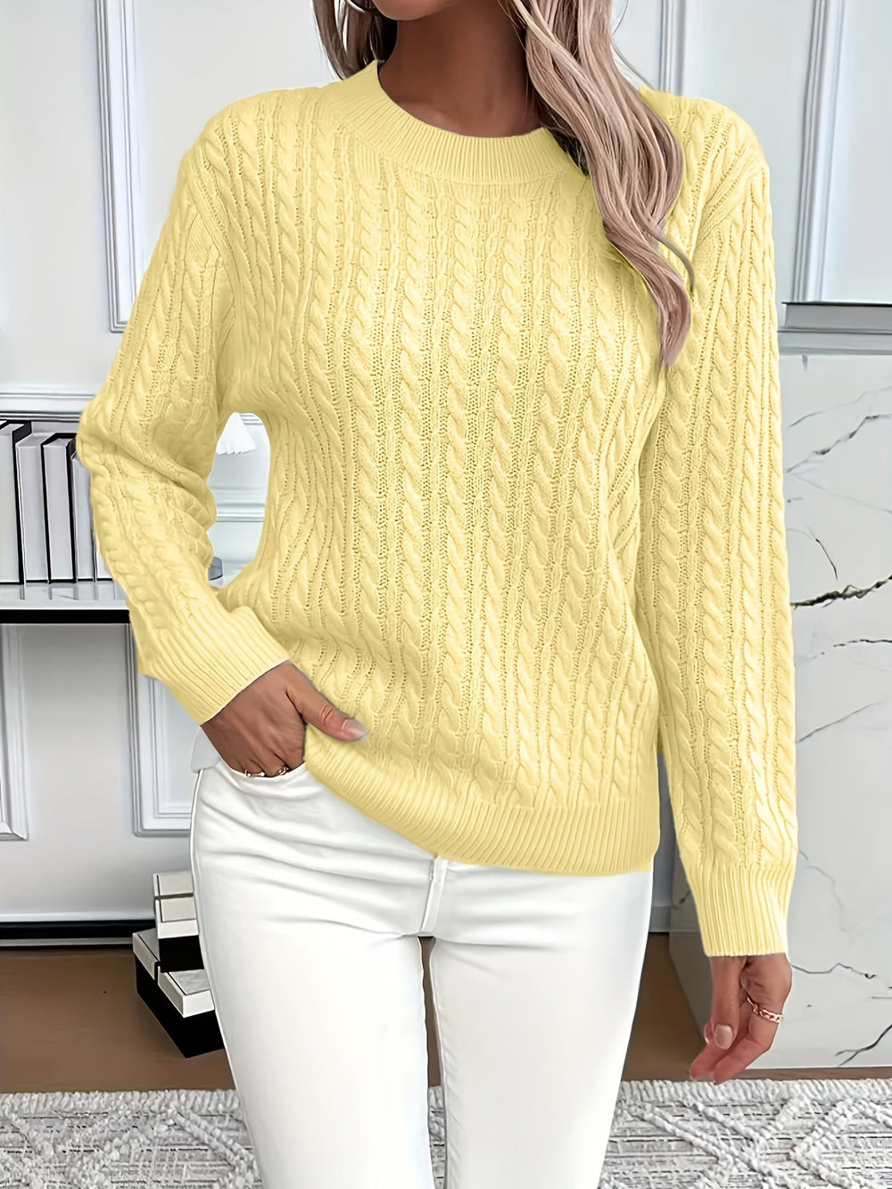 Nadia™ - Lässiger Damen Strickpullover für Freizeit & Alltag – Bequem, Stylisch und Vielseitig