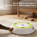 Interactive Cat Toy – Automatic Feather Pop-Up, Motion Sensor & USB-C Rechargeable